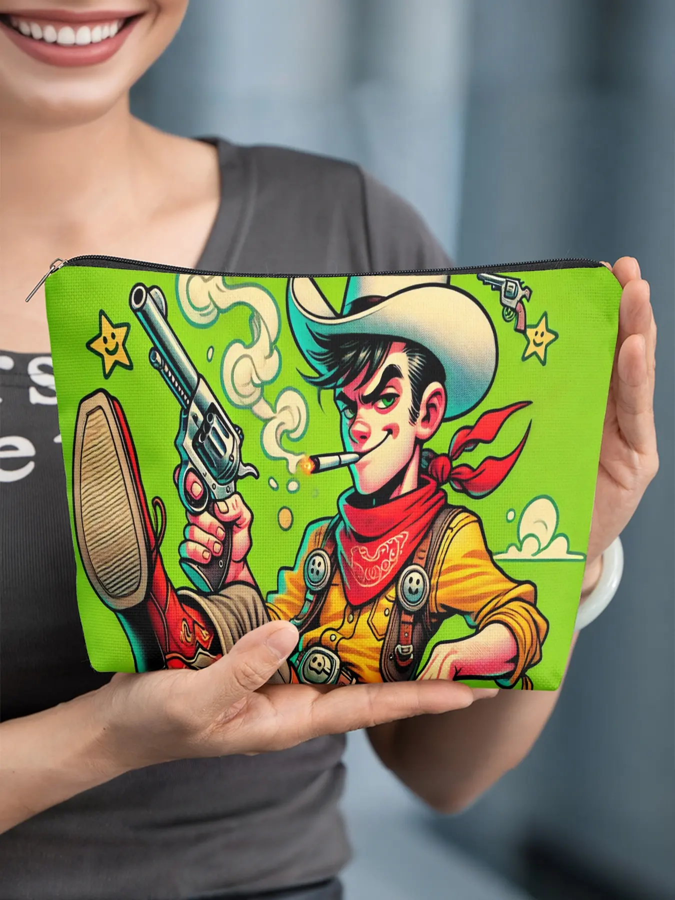 1pc, , Durable and Fading-Resistant Canvas Bag, Portable Storage Bag, Student Pencil Case, Canvas Toiletry Bag, Pencil Case Travel Bag, Snack Bag - Multifunctional Bag - The Best Gift for Friends