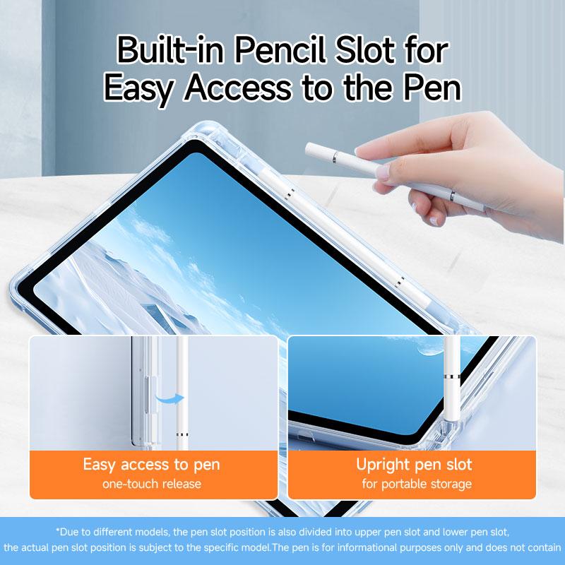 Cute Bow Pattern Tablet Case with Pen Slot, 1 Count Drop and Scratch Resistant Tablet Protective Cover, Tablet Casing, Tablet Accessories Compatible with iPad / Samsung / Huawei / Lenovo / Xiaomi