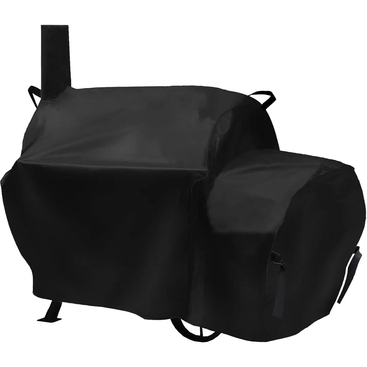 70 inch Grill Cover for Oklahoma Joe's Longhorn Offset Smoker, Waterproof & Heavy Duty Black Smoker Cover