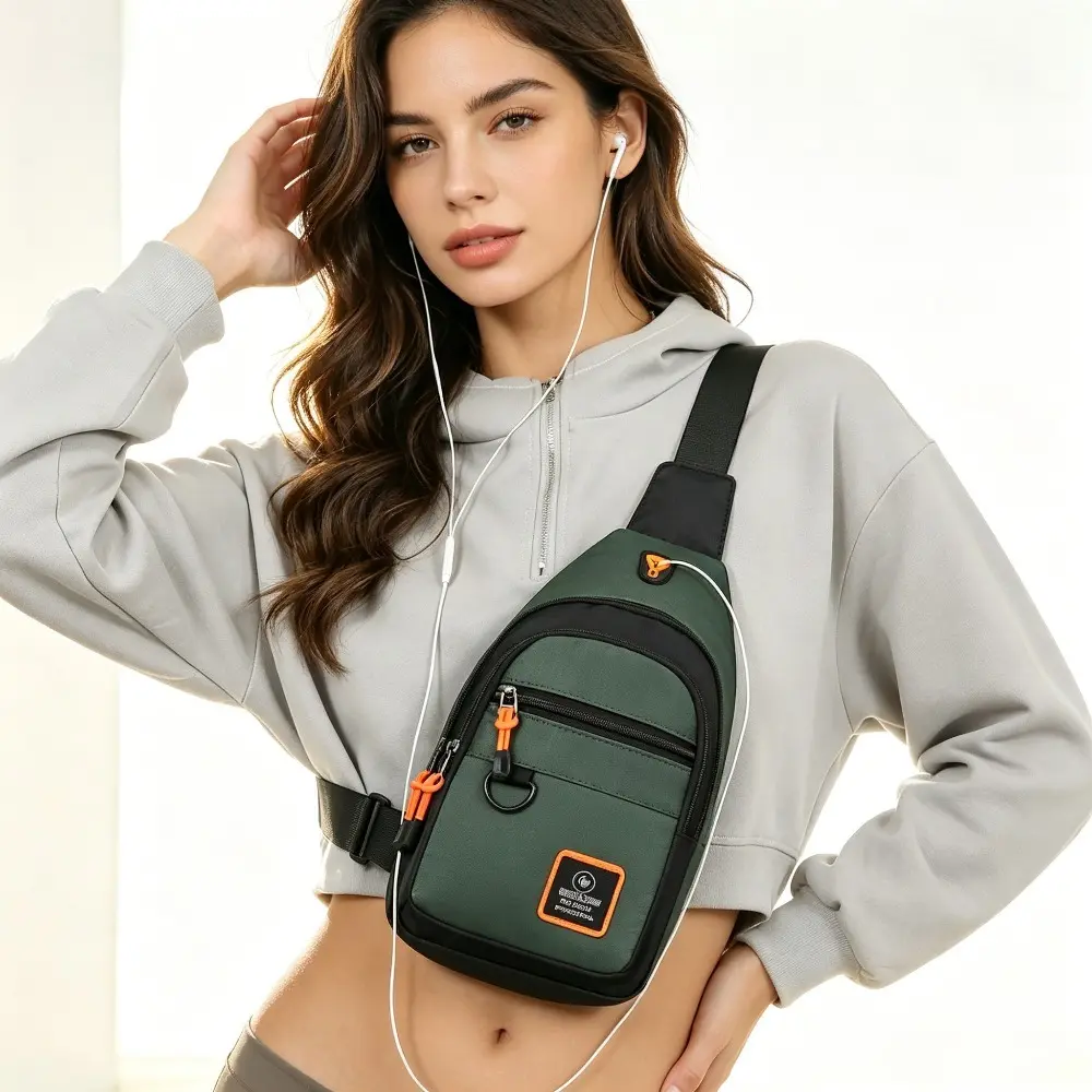 Women's Lightweight Multi-Layered Unisex Fanny Pack with Adjustable Strap, Convertible to Chest Bag-Crossbody Bag for Outdoor Use campingessentials