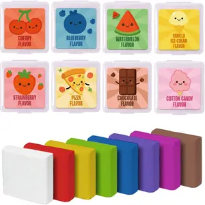 40 Counts Scented Kneaded Erasers for Artists, Bulk Art Supplies for Drawing Painting Pencil Sketching, Ideal for Prizes and Party Favors