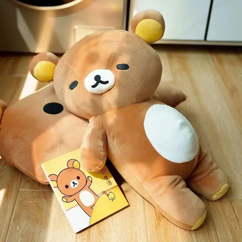 2026 New hot item 35/50cm Rilakkumas Extra Plush Toy Long Body Pillow Sofa Cushion Sleep Companion for Lazy Leisure Cute Stuffed Toy Gifts