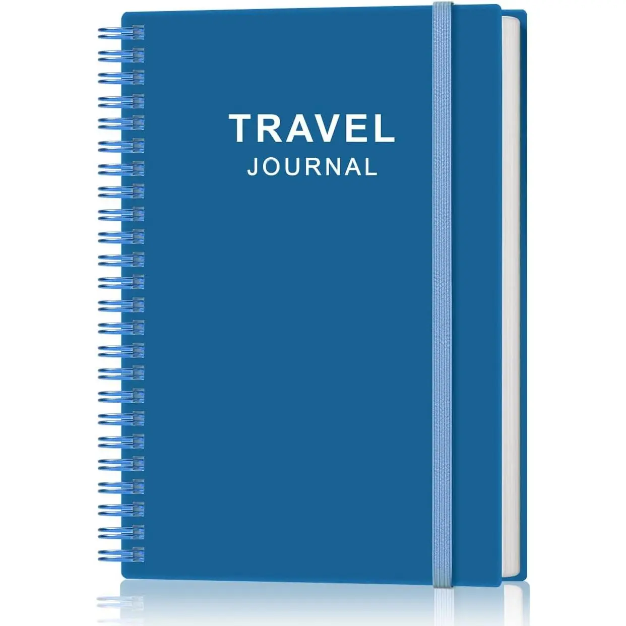 Travel Journal -  & Road Trip Planner Organizer, Travel Notebook for 6 Trips, Trip Planner  to Record Memories and Adventures from Special Trips, 5.8" x 8.5", Blue