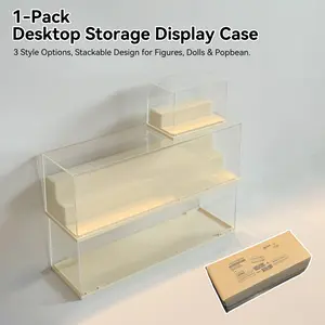Popbean Doll Display Case Transparent Dustproof Moisture-Proof Ideal Collection Storage Box for Popbean Collectors