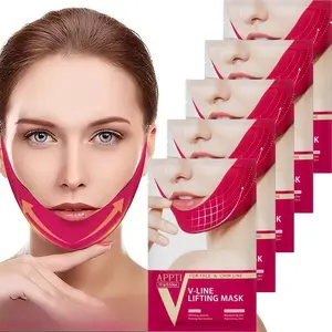 Appti V Face Tightening Ear Mask, Overnight Wear, Physical Lifting, Hydrating, Moisturizing, Contouring, Jawline Firming, Anti-Double Chin, Daily Facial Care