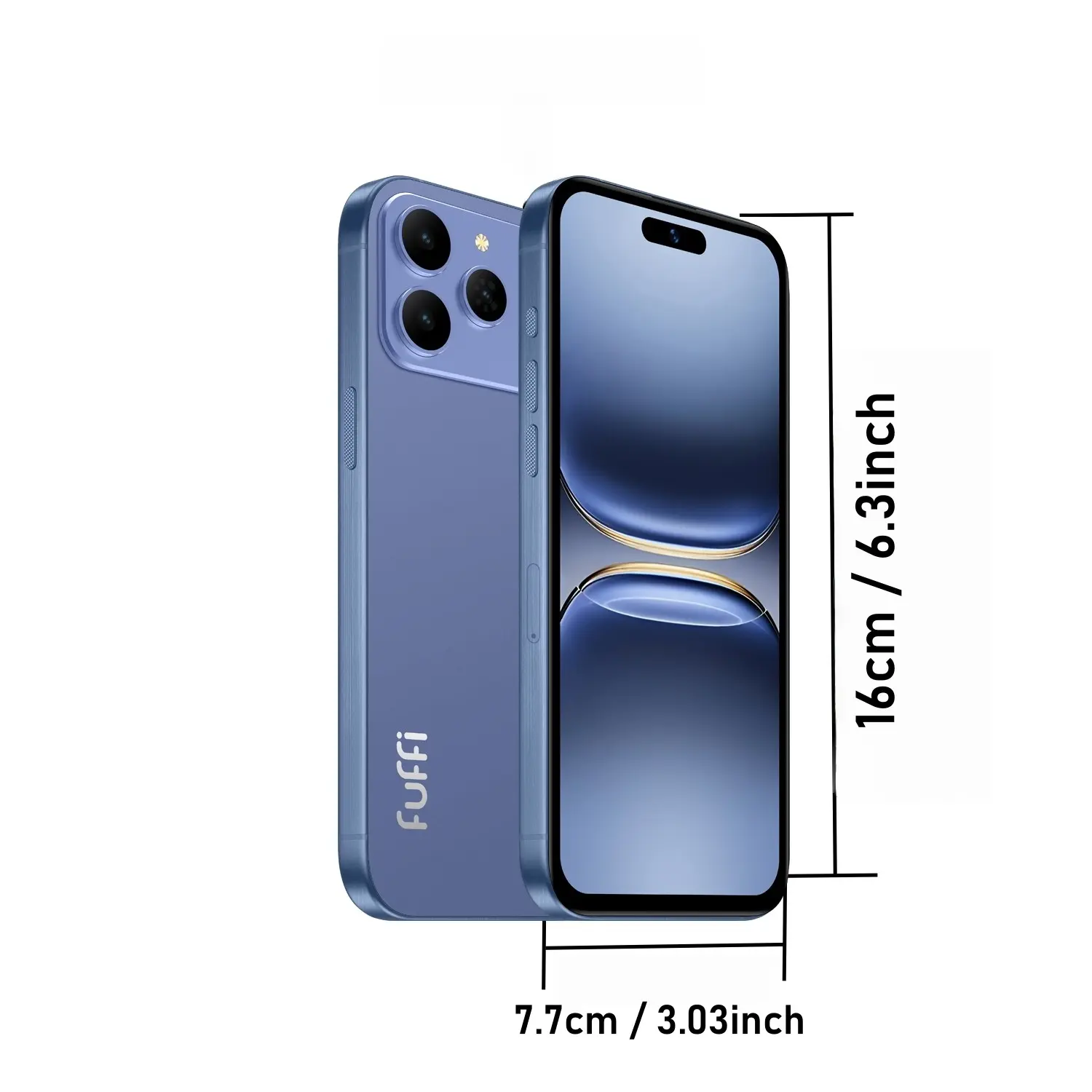 Fuffi M17 Smart Phone, 6.61-Inch HD Screen, 3GB RAM 64GB Storage