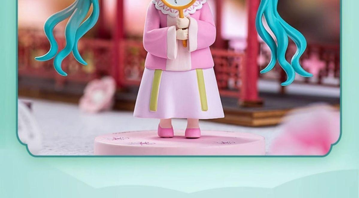 Hot Hatsune Miku Animation Game Blind Box Toys Hanfu Chinese Traditional Cloth Q-Version Anime Figures Action Model Collection popular