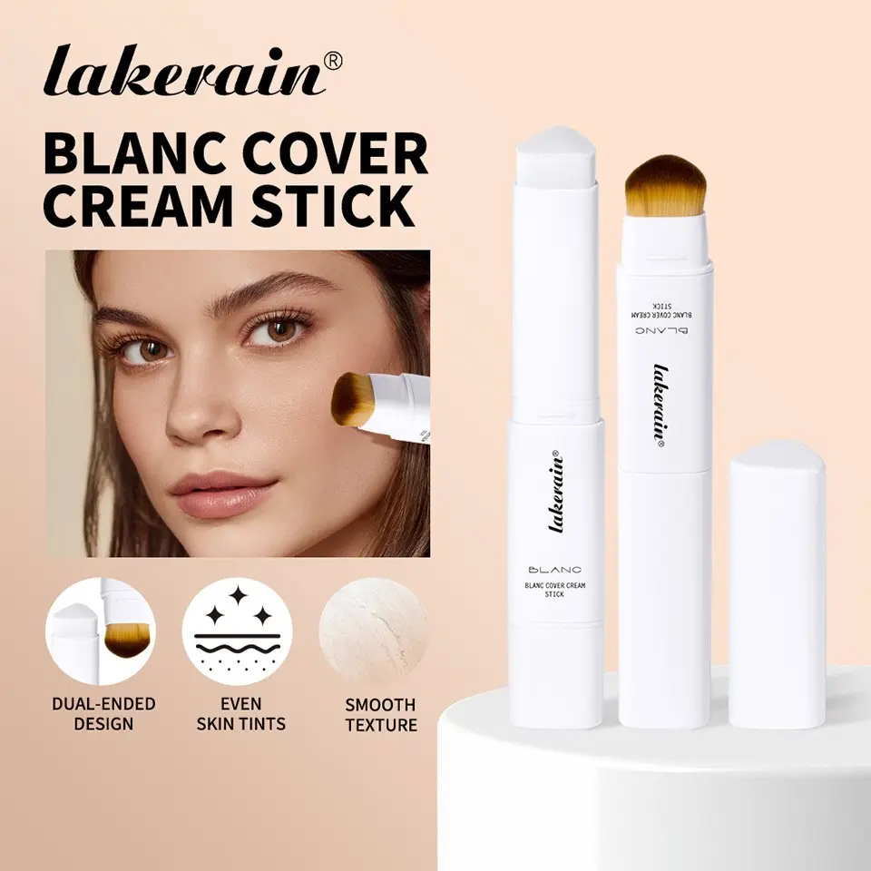 Blanccover Cream Stick Foundation, Lightweight & Flawless Coverage, Portable Concealer Makeup Wand, Perfect for On-The-Go Use