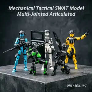 New T13 Action Joint Figure, Special Forces Doll with Multiple Equipment Configurations, Durable Abs Material, Perfect Gift for Gamers