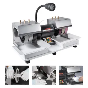 VEVOR Cabbing Machine, 6" 1/4HP 1800rpm Efficient, Lapidary Rock Grinder Polisher With Lamp Water Pump, Gem Faceting Machine, Rock Grinding Machine for Gem Jade Stone, Create Cabochons for Necklaces