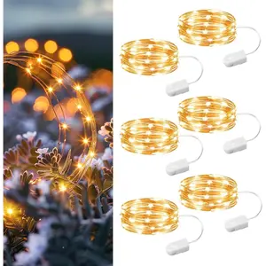 6 Pack Fairy Lights Battery Operated, 7ft 20LED Mini Firefly Starry Lights Mason Jar Lights for Indoor Outdoor Bottle Tree Party Wedding Halloween Thanksgiving(Warm White)fidget toys