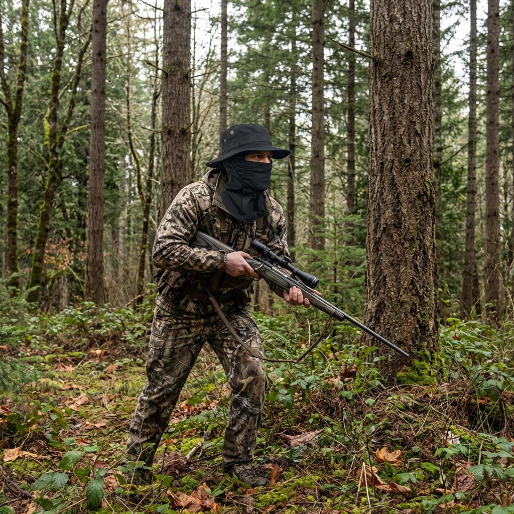 Camouflage Round-Edge Outdoor Bucket Hat Set, Detachable Neck Flap & Face Cover for Sun Protection, Breathable Mesh Vents for Hiking, Camping, Fishing, and Tactical Outdoor Activities Camouflage Round-Edge Outdoor Bucket Hat Set, Detachable Neck Flap & Face Cover for Sun Protection, Breathable Mesh Vents for Hiking, Camping, Fishing, and Tactical Outdoor Activities