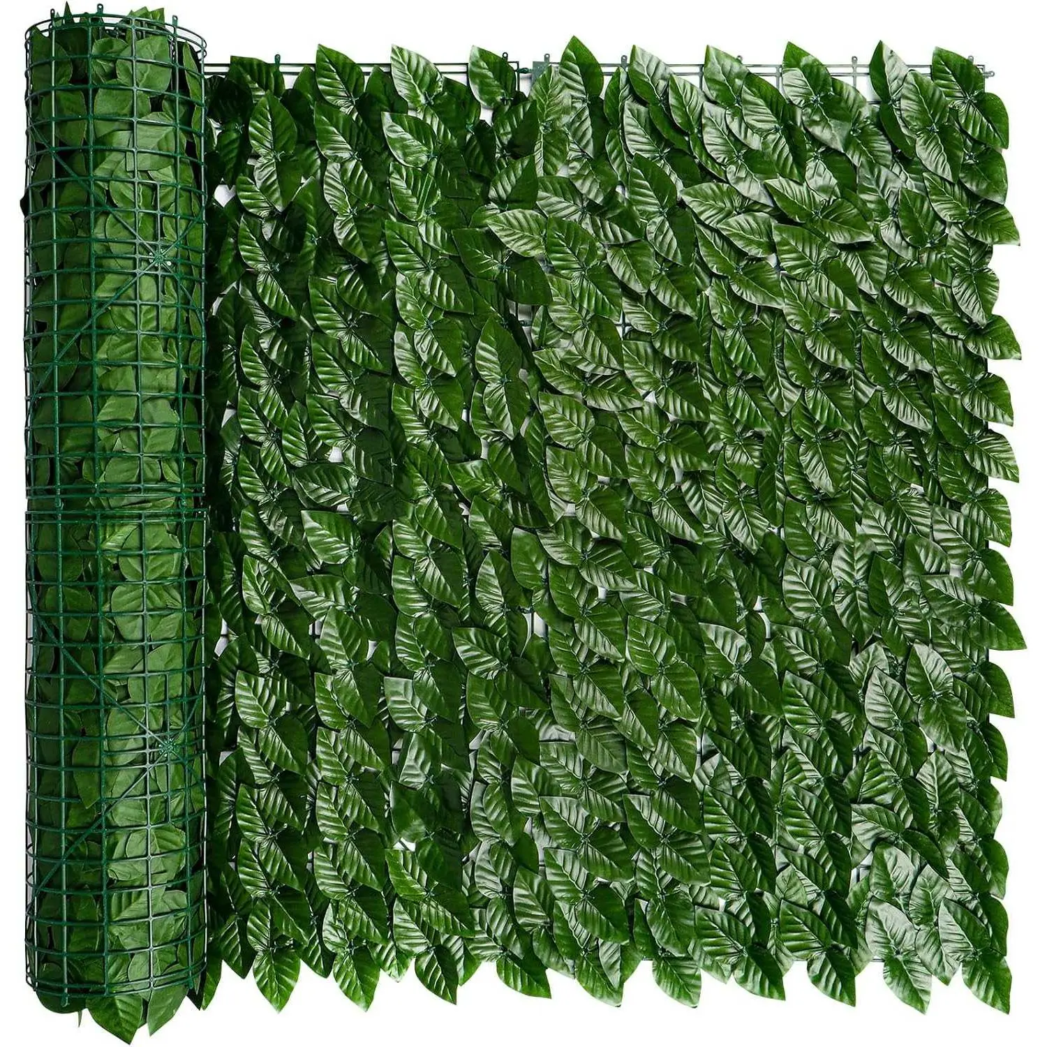 iCover Artificial Ivy Privacy Screen for Fence, 39x118in Strengthened Joint Prevent Leaves Falling Off, Faux Hedge Panels Greenery Vines, De DL260808C12