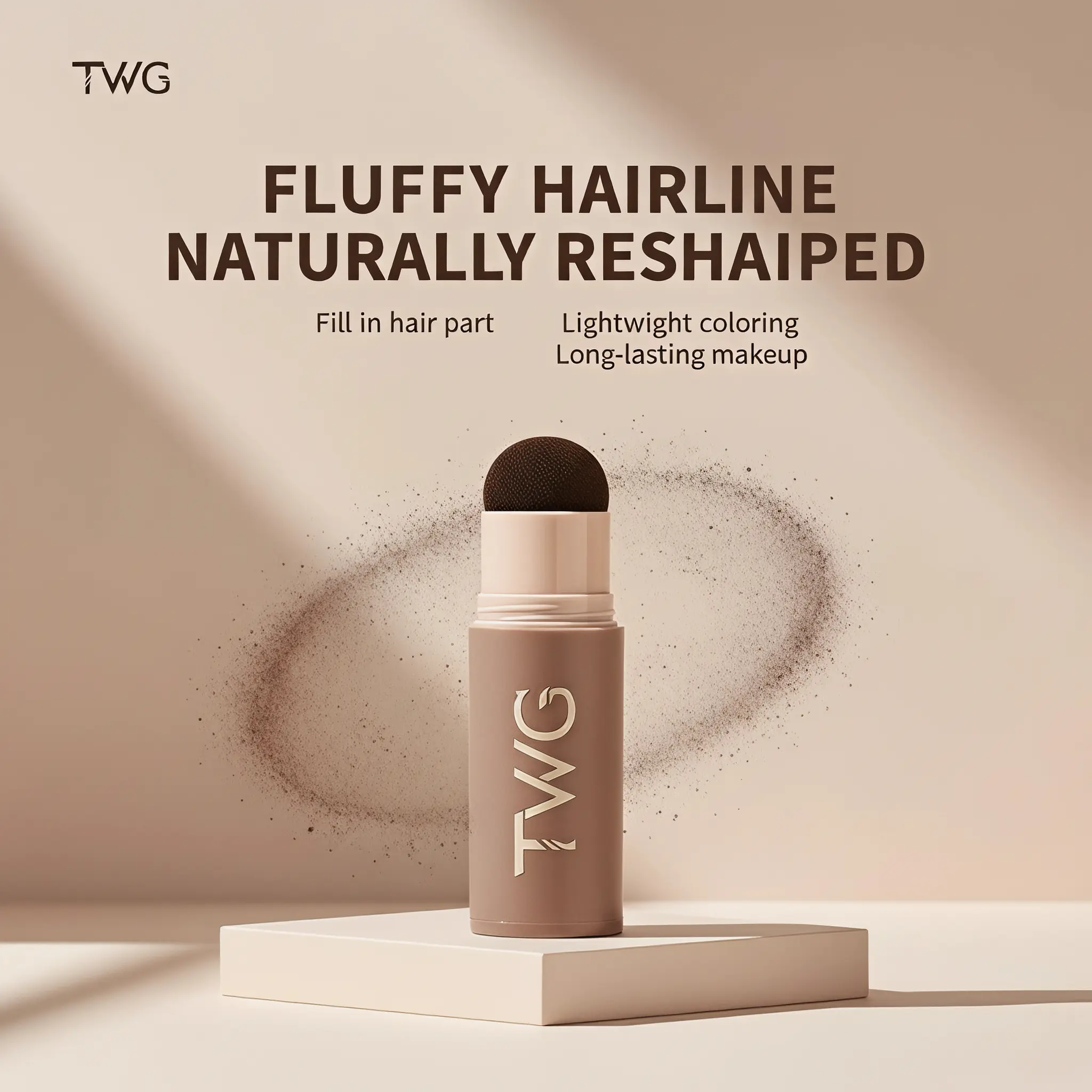 Hairline Shadow Filling Mud, Waterproof Root Concealer for Hair Seam Coverage, Apply on Top of Head for a Fuller Look, Apply Top Head