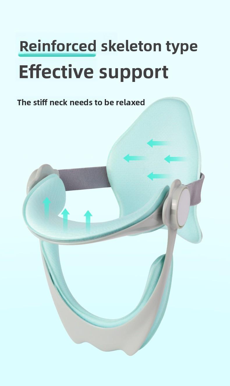 Cervical brace, neck elevator, fixed support frame, anti-head lowering, adult and child household cervical tilt aligner