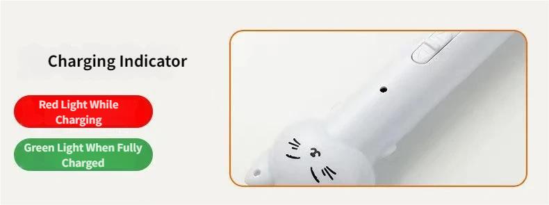 Multi-Function Cat Teaser Wand With Laser & Feather, Rechargeable Interactive Cat Toy With 5 Laser Patterns, Detachable Feather With Bell, Type-C Charging Wand For Indoor Cats, Daily Enrichment Play For Kittens & Adult Cats