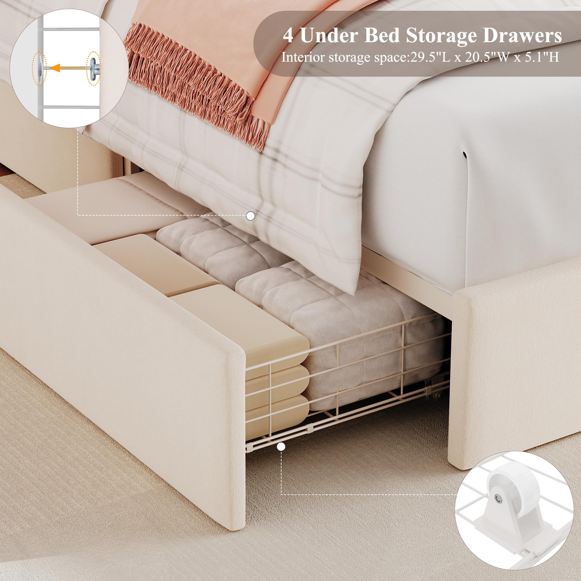 HOSTACK LED Bed Frame with Storage Headboard & Charging Station Modern Platform Bed with USB Ports Velvet Upholstered Twin/Full/Queen Sizes No Box Spring Needed Easy Assembly Bedroom Bedframe, No mattress HOSTACK LED Bed Frame with Storage Headboard & Charging Station Modern Platform Bed with USB Ports Velvet Upholstered Twin/Full/Queen Sizes No Box Spring Needed Easy Assembly Bedroom Bedframe, No mattress