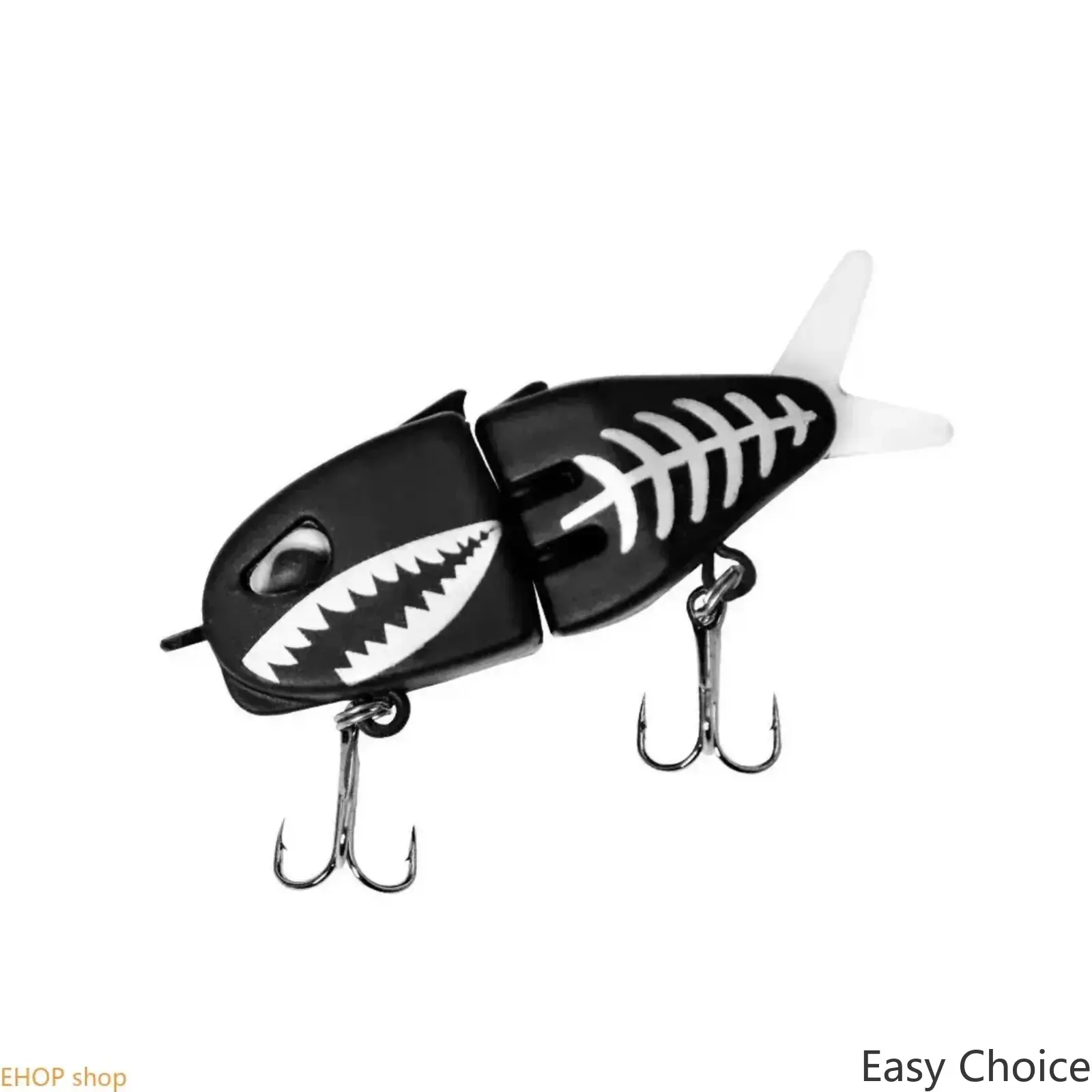 Black Raptor Mini Glide Bait, High Hooking Saltwater Artificial Swimbait, Premium Hard Fishing Lures for Bass, Outdoor Fishing Tackle Supply