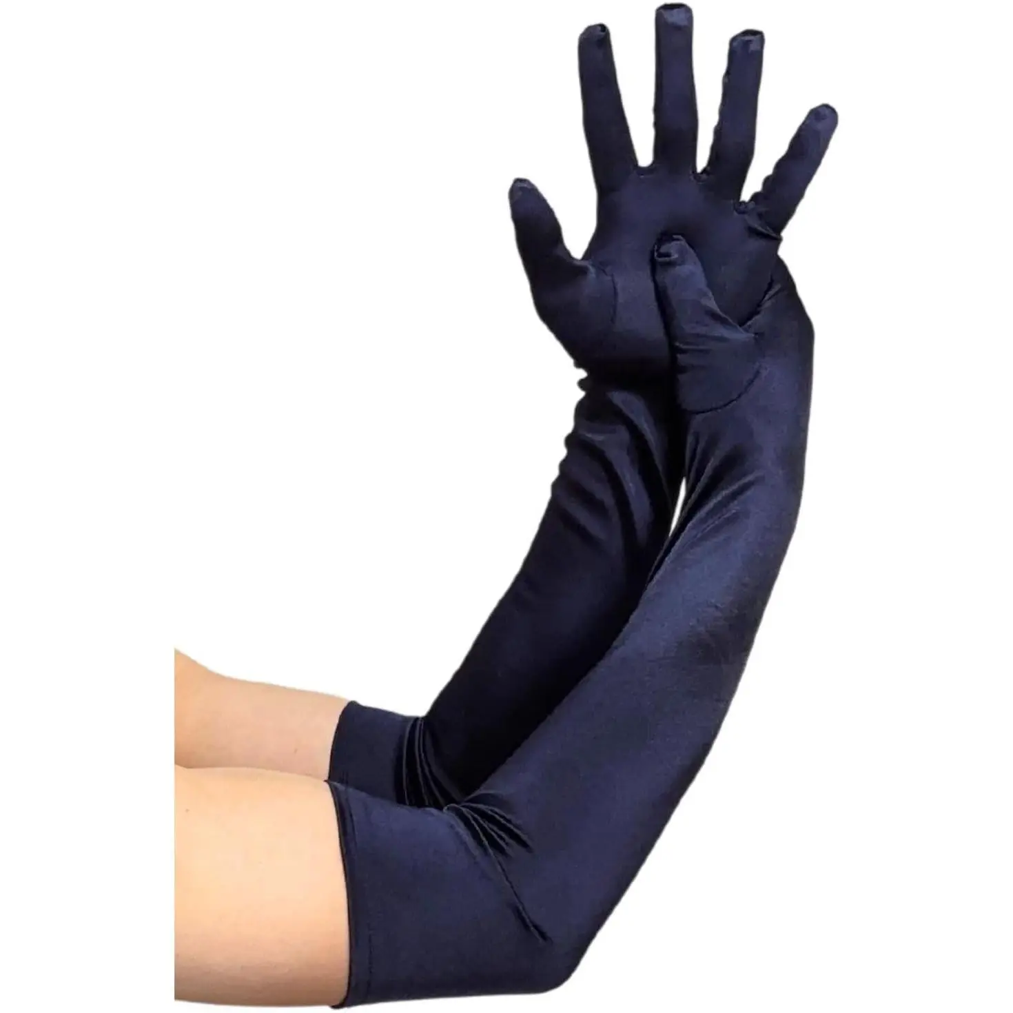 Long Opera Gloves for Women - 20s Party Costume - Elbow Length Tea Party Satin Gloves - Princess Accessories