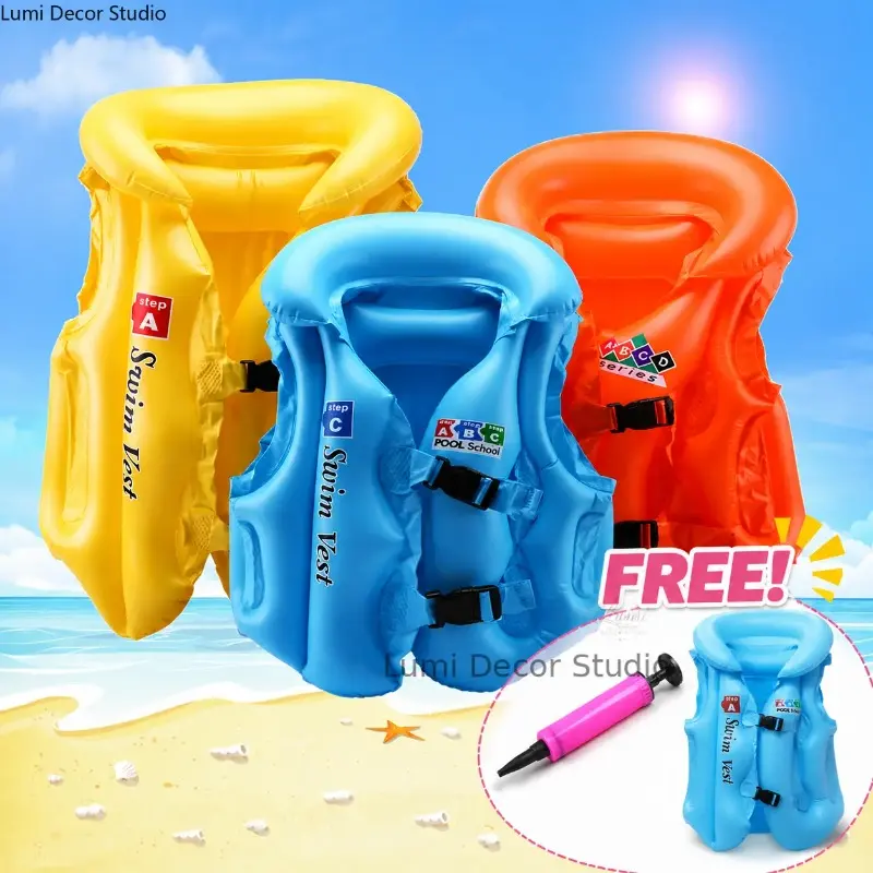 Inflatable Swimming Buoyancy Vest, Dual‑Adjustment Buckle Safety Float Vest With Triple Air Chambers, Lightweight Comfortable Water Training Float For Pool Use