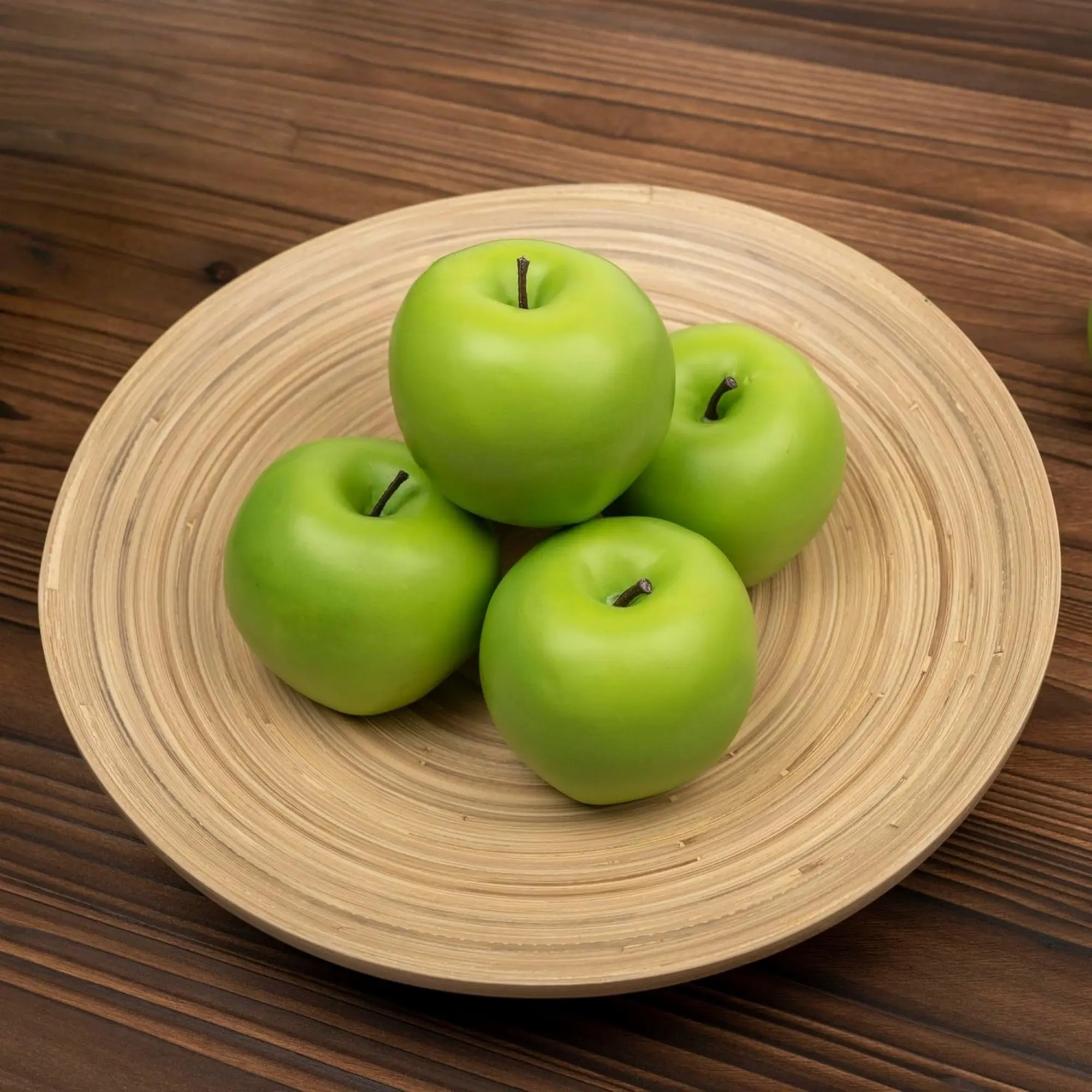 4 Pcs Artificial Apples, Realistic Fake Delicious Apples, Decorative Lifelike Faux Fruit Apples for Home Kitchen Festival Party Photography Christmas Decoration