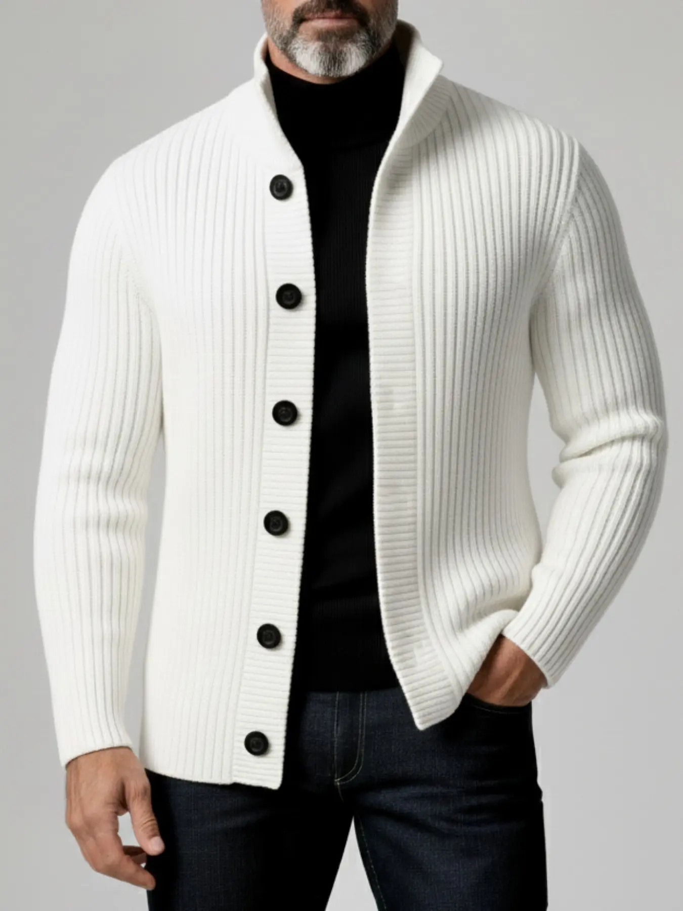 Men's Solid Color Long Sleeve Lightweight Business Shirt, Button Front, Ideal for Outdoor Leisure and Entertainment, 1pc