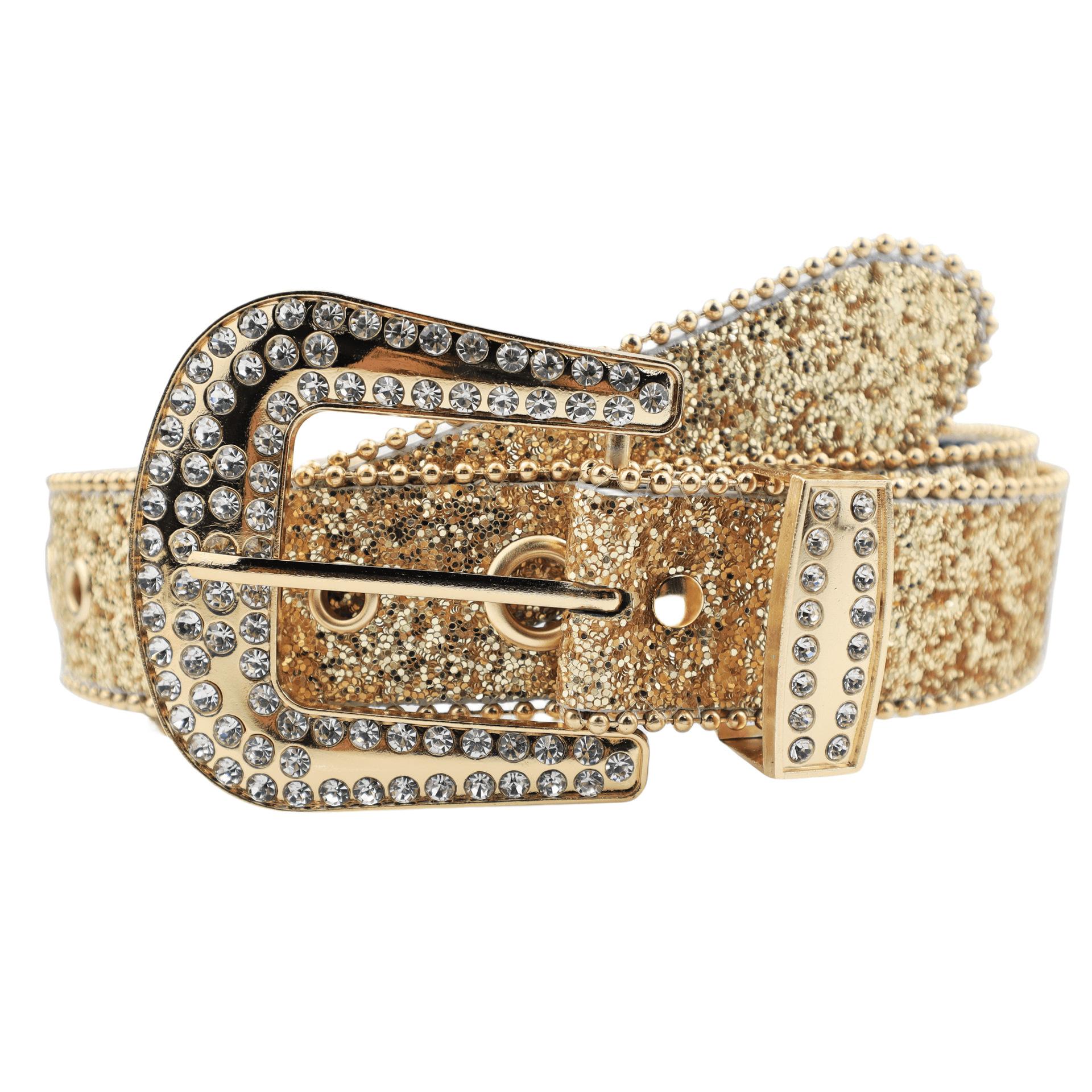 Cross-border rhinestone belt for women, ins-style wide waist belt, fashionable and unique sequin European and American decorative versatile jeans belt
