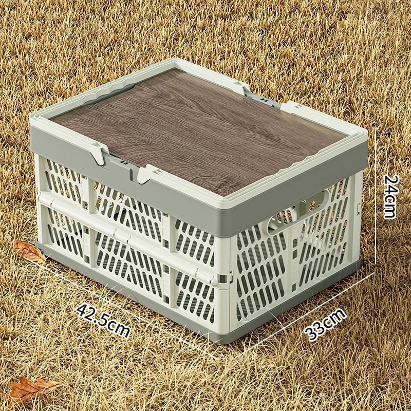 Foldable Storage Box, Outdoor Dining Basket, Portable Shopping Basket, Fruit Basket, Snack and Toy Container, Bookshelf Basket, Versatile Multi-Purpose Organizer