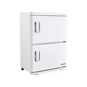 VEVOR Hot Towel Warmer, 10 gal Large Capacity 2-Tier Towel Warmer Cabinet with Clip 4 Stainless Steel Racks, Holds up 48 Towels, All-Round Heating Cabinet for Spa, Barber, Manicures, Massage, Salon