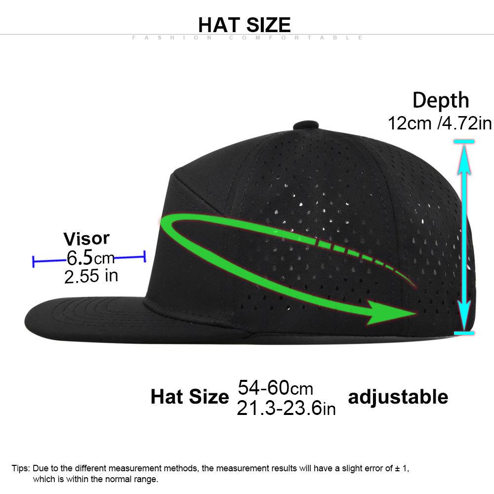 Cross-border 6-panel hard-brim flat cap adult mesh cap advertising hip-hop cap custom logo curved brim sunshade cap