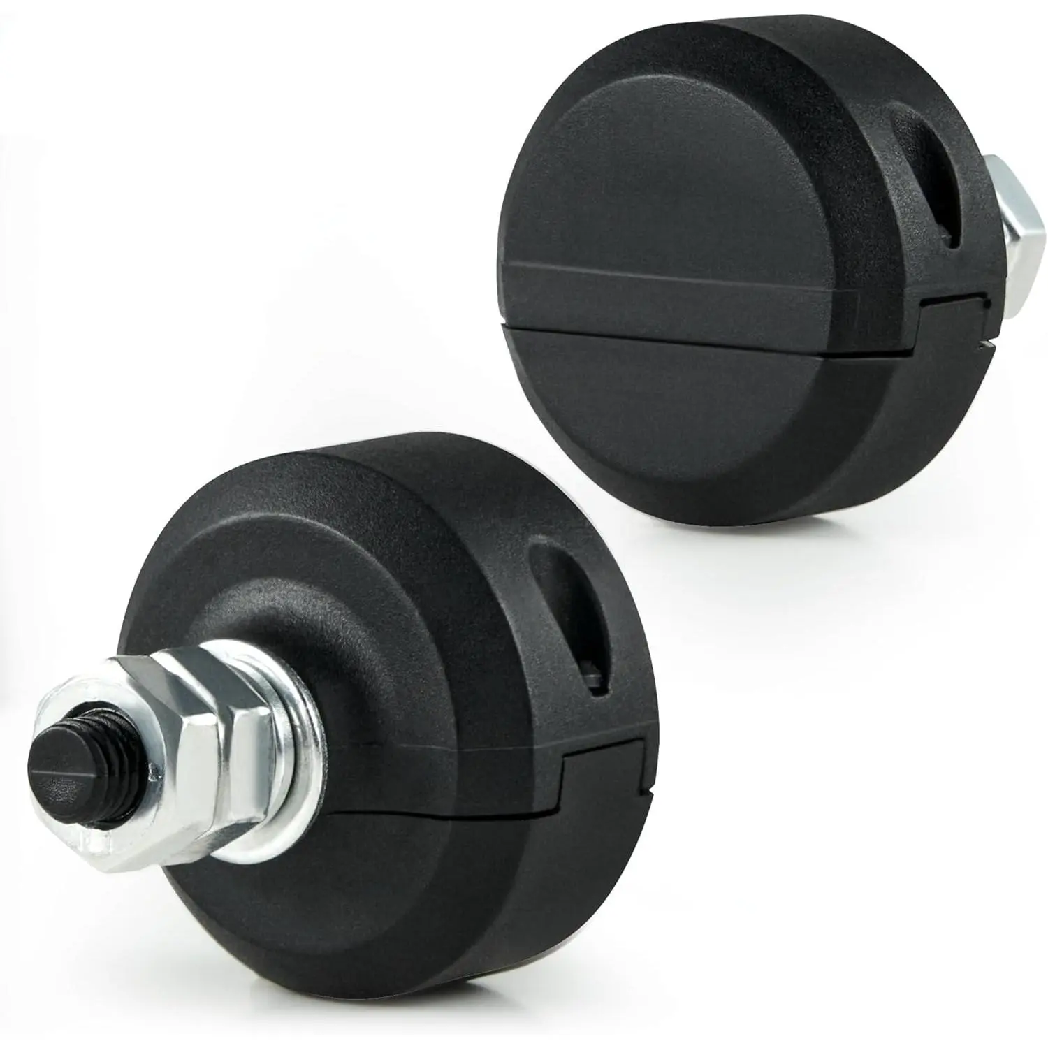 Magnetic Limit Switches, 2pc Round Switch Magnet Set for Sliding Gate Opener, 1200G Automatic Gate Opener Replacement Magnetic Limits, Nylon Gate Magnets Gate Opener Accessories for Home Garage