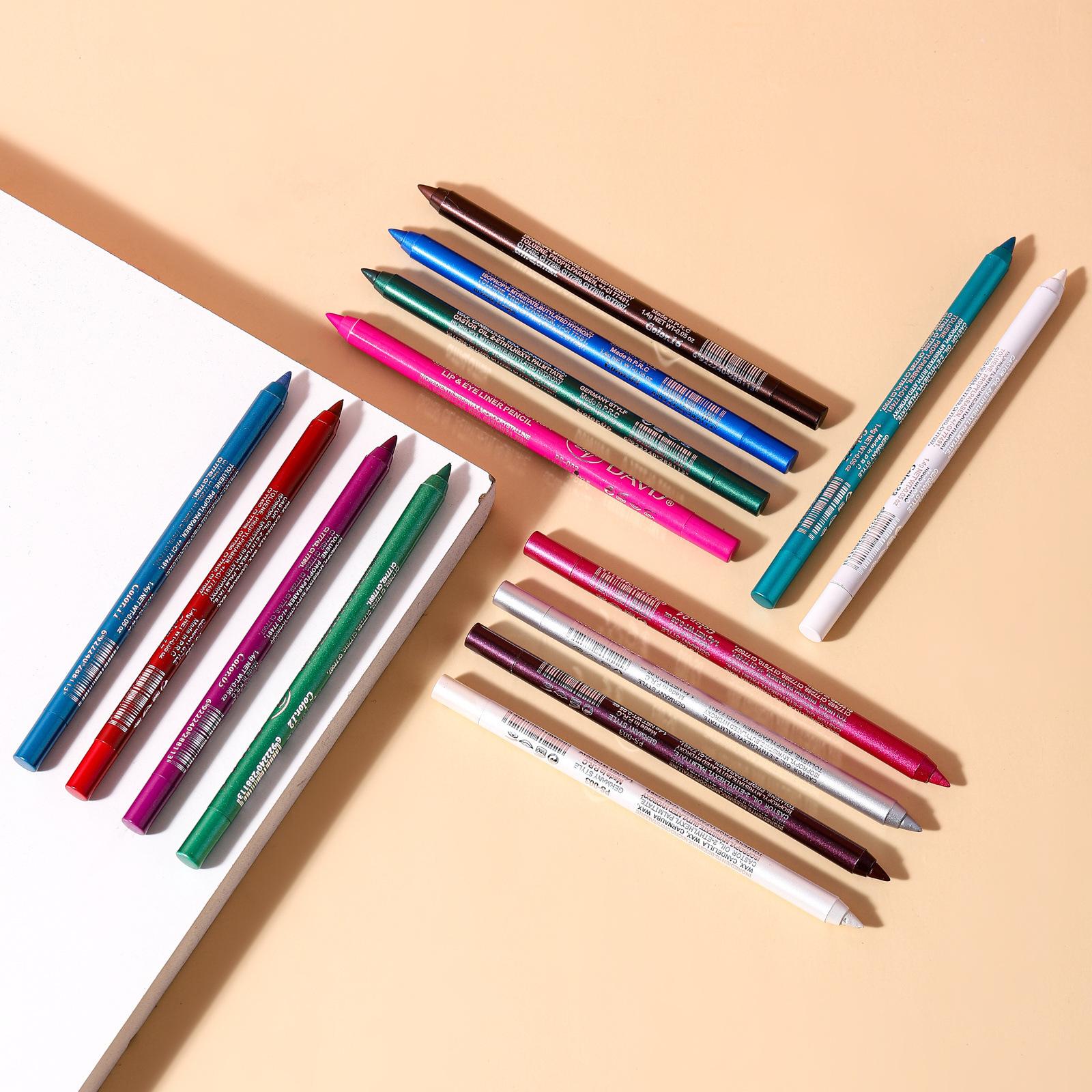 Multifunctional Eyeshadow Pen Single Color Eyeliner Pen Pearl Glitter Eyeliner Gel Pen Eye Makeup Pen