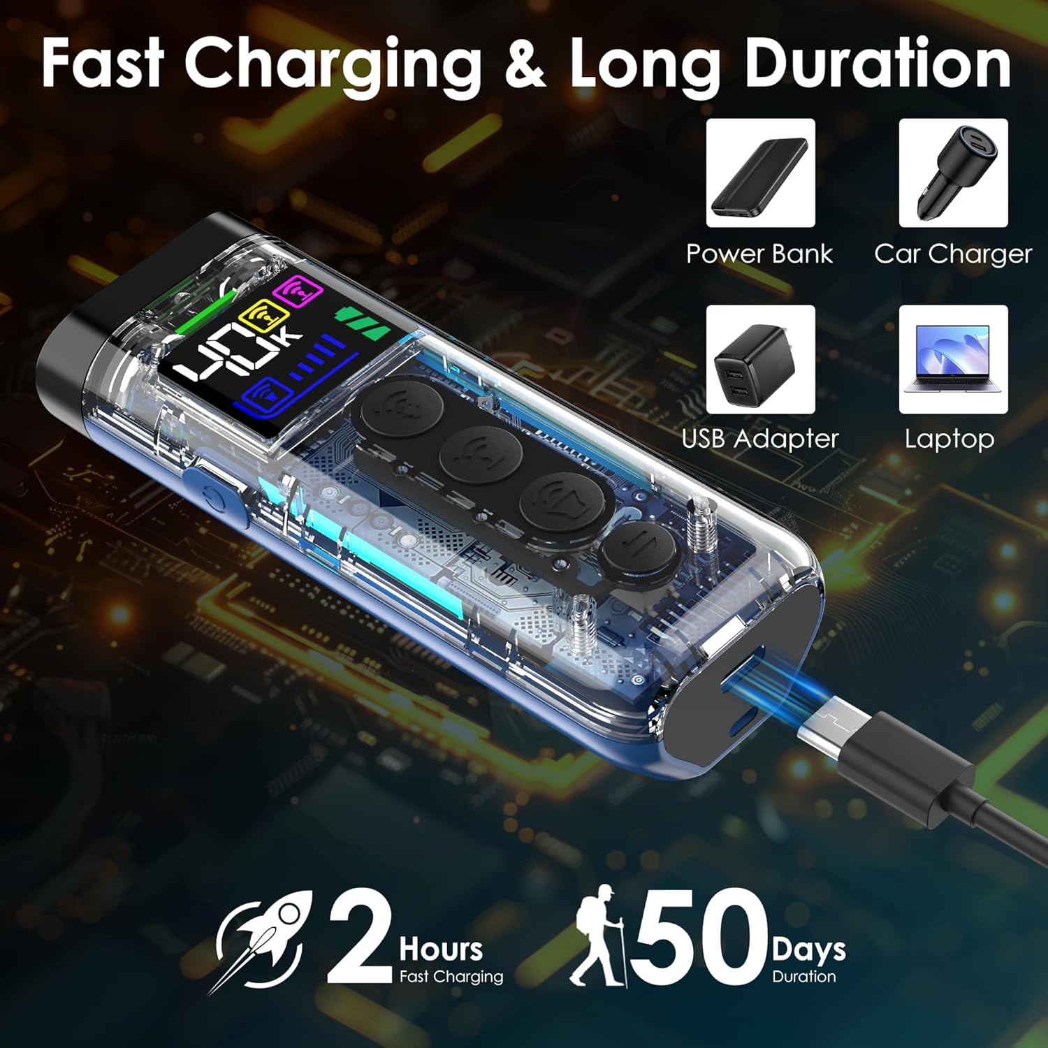 Dog Bark Deterrent Device, 65 FT Range,3X Ultrasonic Bark Deterrent Device & Ultrasonic Dog Trainer - Anti-Barking Device with Color Display, Safe & Effect