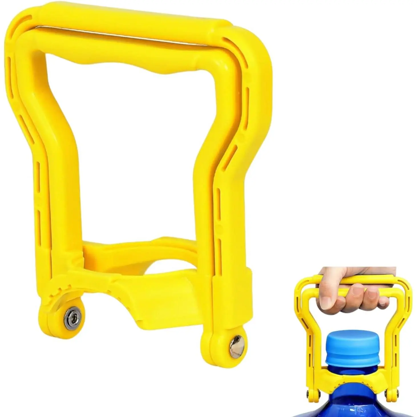 Heavy-Duty 5 Gallon Water Bottle Handle – -Mode Single or Two-Person Lift,  Grip for Easy Carrying, Fits Standard 5-Gallon Water Jugs (1yellow)