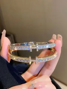 Fashion Letter Design Bangle Bracelet, fashionable bangles, Minimalist Style Bracelet for Women, Trendy All-match & Exquisite Jewelry for Birthday Gift