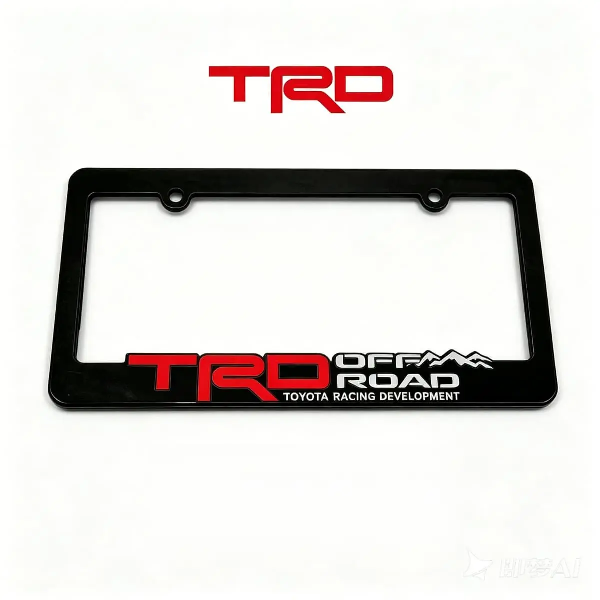 2-Pack Heavy Duty Aluminum License Plate Frame for Toyota Trucks - Rustproof Off-Road Tag Holder for Tacoma Tundra 4Runner