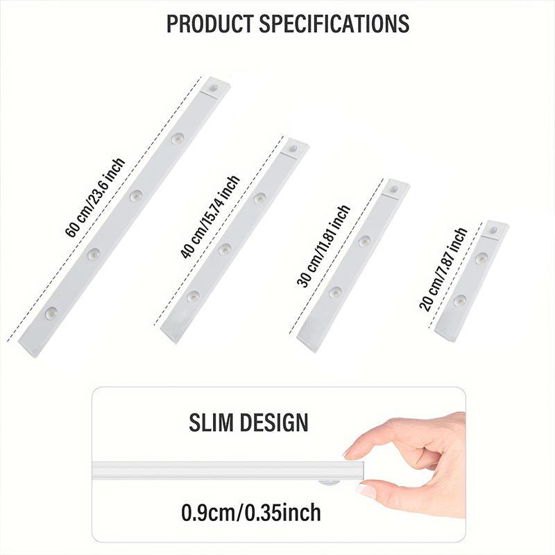 LED Under Cabinet Light with Motion Sensor Dimmable Night Light, 1 Count USB Rechargeable Cat's Eye Ripple Light, Night Light with 3 Color Temperature Stepless Dimming