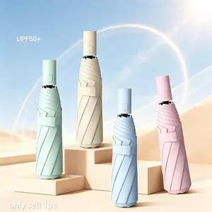 8-Bone Double-Bone Umbrella, Fully Automatic, Rain and Sun Protection, Sturdy and Wind-Resistant, Sunscreen Feature, 1pc