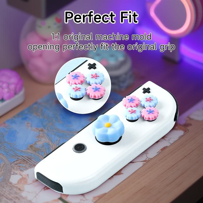 Creative Skull Pattern Game Controller Protective Case, Controller Design, 1 Set Game Controller Protector, Console Accessories for Nintendo Switch