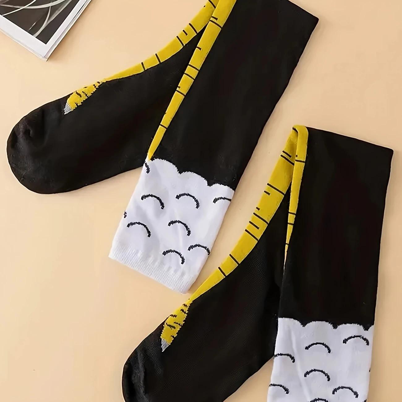 2/3/6/9 Pairs of Funny Chicken Foot Socks - Novel and Fun Gifts, Machine Washable Christmas Party and Gift Filling, Humorous Socks Casual Beige Fabric