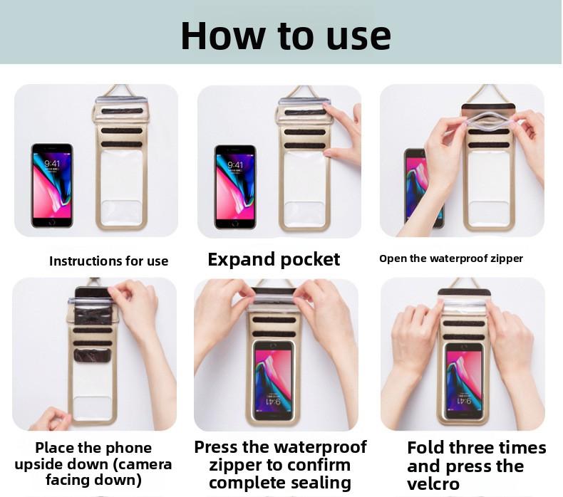 Swimming diving mobile phone waterproof bag wholesale tpu touch screen waterproof mobile phone bag, transparent mobile phone waterproof protective case Swimming diving mobile phone waterproof bag wholesale tpu touch screen waterproof mobile phone bag, transparent mobile phone waterproof protective case