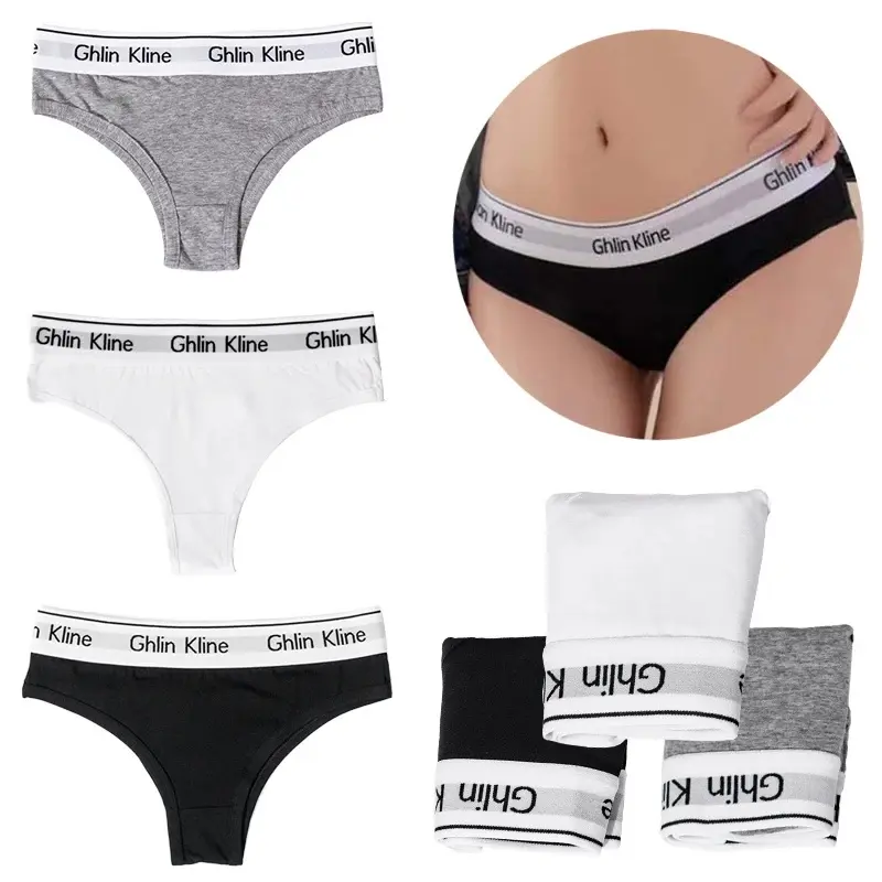 Women Thong Yoga Running Briefs 100% Cotton Seamless Panty Low-waisted Underwear Female