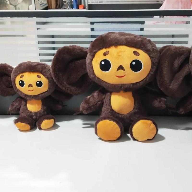 New Russia Anime Cheburashka Plush Doll Big Eyes Monkey Чебурашка Stuffed Plushie Appease Pillow For Kids Gifts