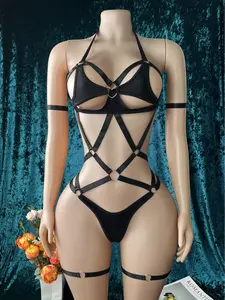 Women's Sexy Jumpsuit, Vacuum Translucent Binding Design, Party Wear, Valentine's Gift, Girl Night Out Clothes, Sleepwear Set, Boyfriend Gift