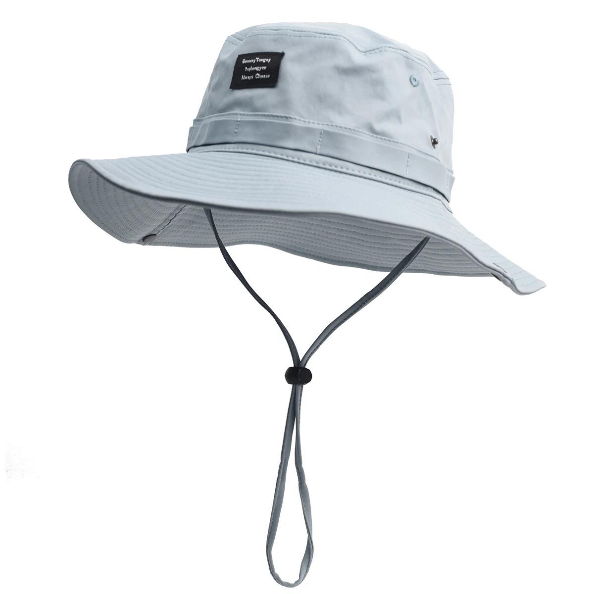 Contrast Vintage Fisherman Hat for Men and Women Summer Outdoor Camping Mountaineering Hat Large Brim Sun Hat