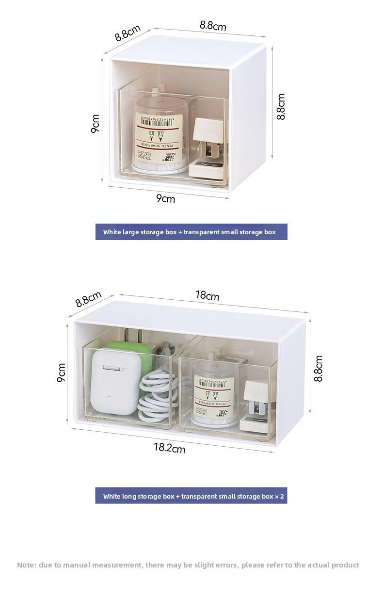 Clario "Crystal Grid" Modular Drawer Organizer Set — Clear PET Storage Bins for Home Reset and Vanity Organization. These Stackable Plastic Dividers are Perfect for Kitchen, Office and Bathroom Cabinets. Pinterest Style Closet Sorter