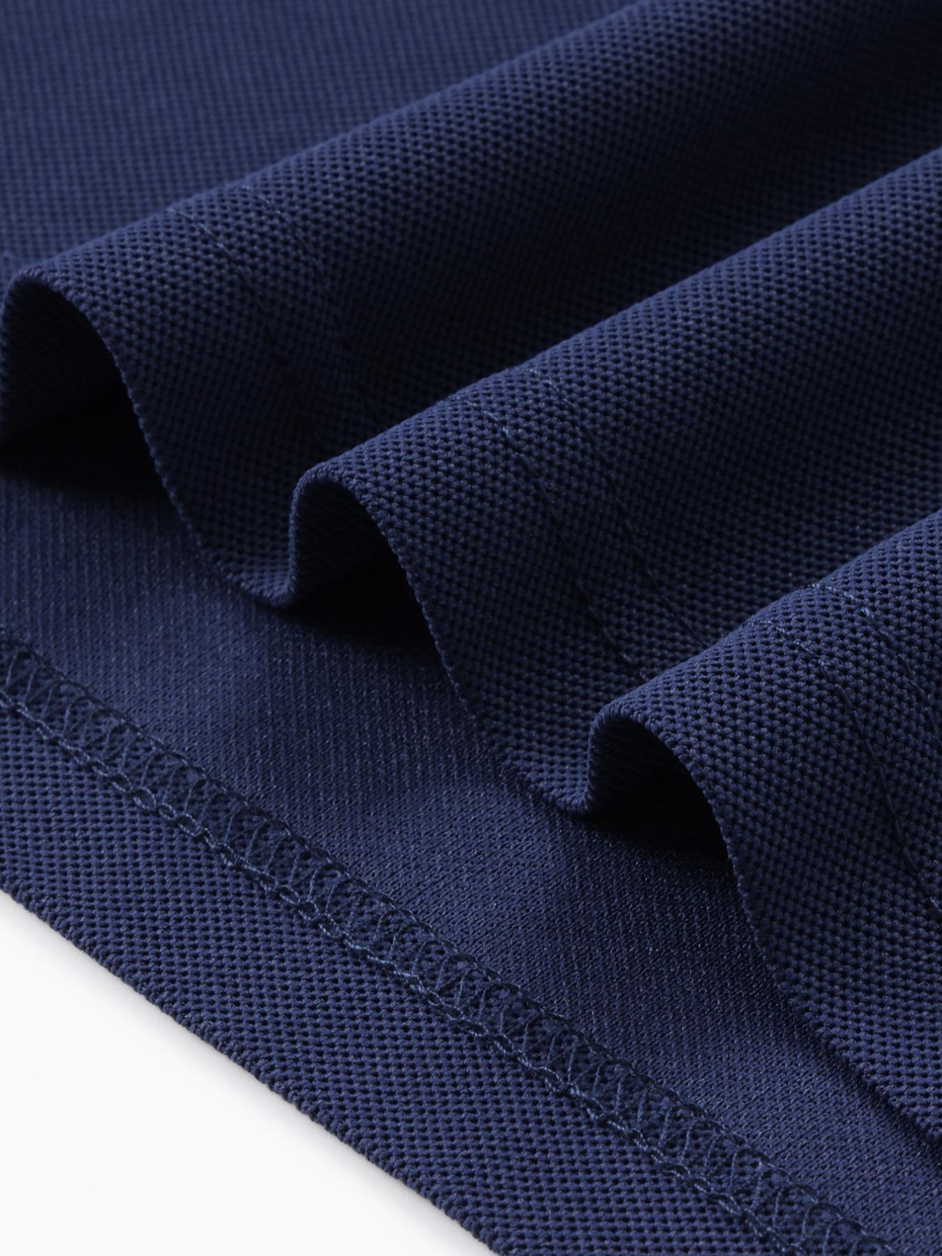 Men's Solid Color Long Sleeve Polo Shirt, High-End Fashionable Fabric for Comfort, Casual Sportswear for All Seasons, Perfect for Golf and Light Business Wear