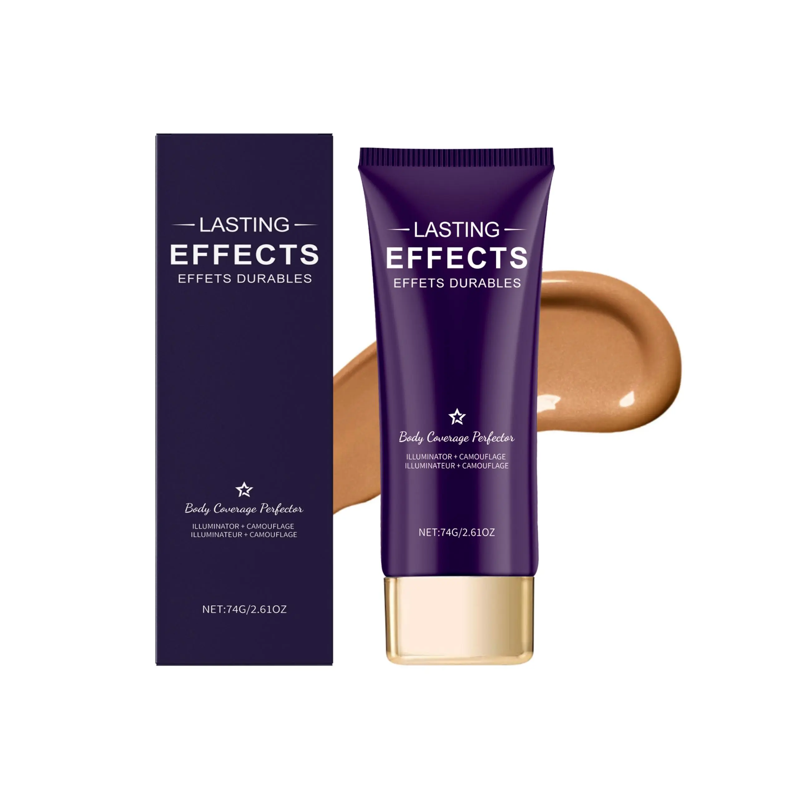 74g Long Wear Body Perfector Cream, Natural Finish Body Concealer for Body Marks & Uneven Tone