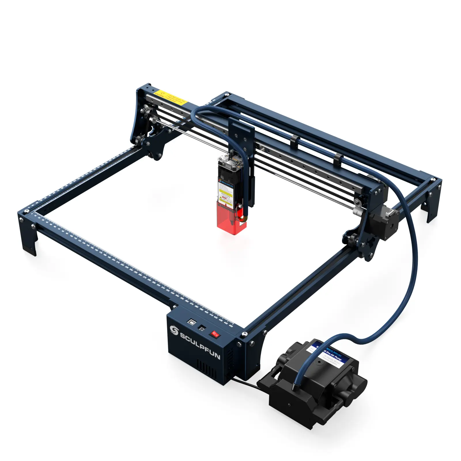 SCULPFUN S30 Industrial Laser Engraving Tool, 20W Diode Laser with Air Assist, Replaceable Lens, Expandable Area, Goggles, Eye Shield, Steel Compatibility & Repair Kit for Wood, Acrylic (For Sellers)