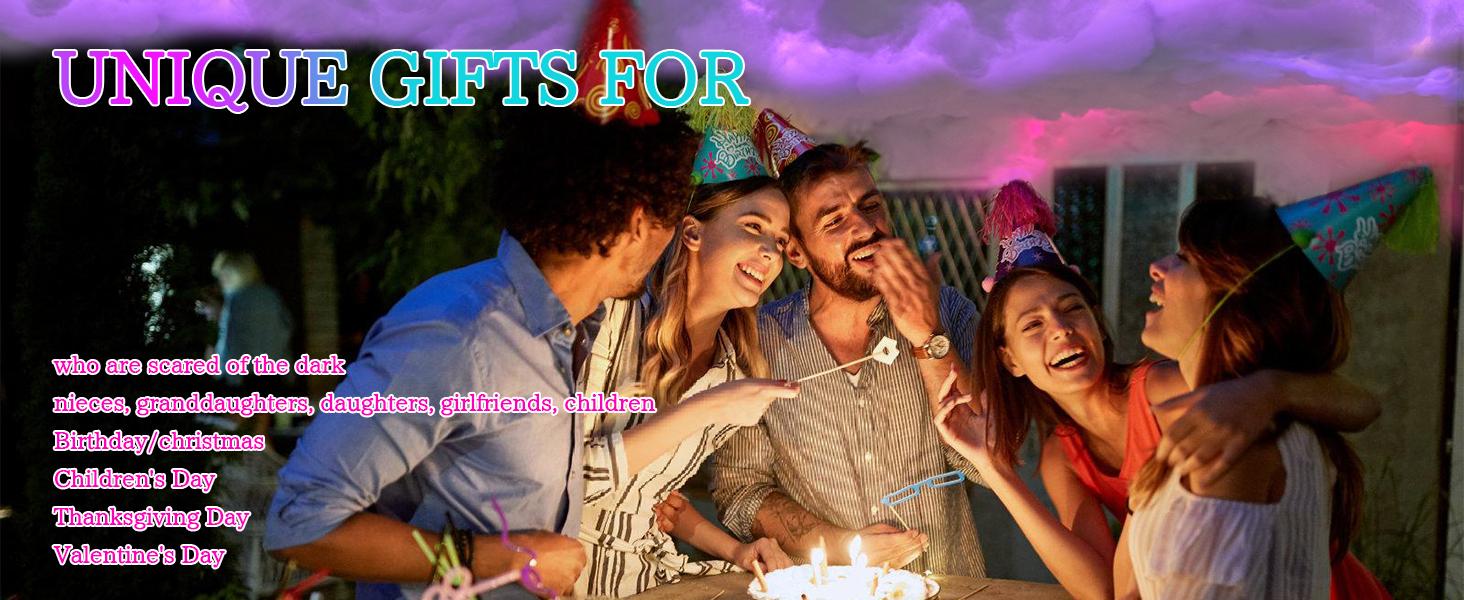 2026 New 3D Thundercloud LED Light Cotton Lightning Cloud Colorful Atmosphere Night Light, DIY Creative Cloud Lights Gaming Room Garage Club Bar dj Party Light, Restaurant